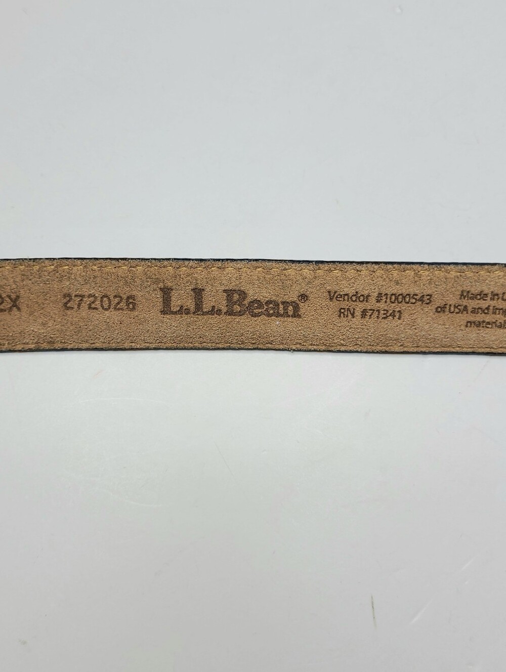 L.L. Bean Full Grain Genuine Leather Made in USA Vintage Belt - Picture 11 of 11